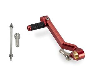 Puig 22121R Leviers Frein-Embrayage usinés en aluminium anodisé avec embout réglable et design ergonomique pour un meilleur contrôle, Rouge