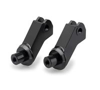 Puig 22129N Support de repose-pied pilote, usiné en aluminium Ergal 7075 haute résistance avec finition anodisée pour une connexion parfaite avec les supports d’origine, noir