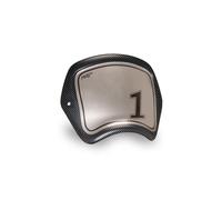 Puig 22138C Plaque Frontale - Style Rétro et Protection pour Votre Moto, Imitation Carbone