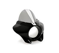 Puig 22146H Mirage pour phare rond en ABS avec design aérodynamique et options de bulle pour une meilleure protection et un style custom, Fumé