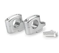 Puig 22180P Pontets Pullback, rehaussent et rapprochent le guidon pour améliorer l’ergonomie, le confort et la maniabilité pendant la conduite, Argent