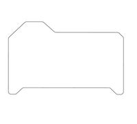 Puig 22203W Protection Dashboard en vinyle autocollant pour écran d’instruments avec protection anti-rayures et résistance UV, Transparent