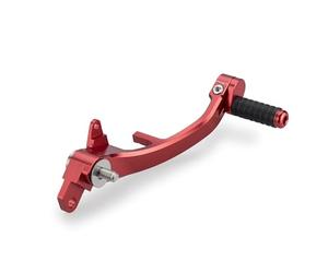 Puig 22215R Leviers Frein-Embrayage usinés en aluminium anodisé avec embout réglable et design ergonomique pour un meilleur contrôle, Rouge
