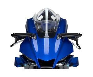 Puig 22252N Rétroviseur Aileron avec système d’aileron downforce intégré et rétroviseur avec option de clignotant TAB, Noir