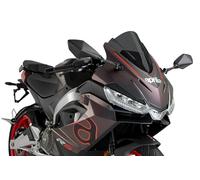 Puig 22273F Bulle Z-Racing aérodynamique et sportive en acrylique de 3 mm avec double hauteur et canaux latéraux améliorant protection et stabilité, Fumé foncé