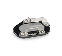 Puig 22313N Extension de béquille latérale avec suspension, conception en acier inoxydable et aluminium usiné, résistance améliorée et appui sûr sur surfaces irrégulières, Noir
