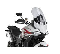 Puig 22320W Bulle Touring aérodynamique en PMMA avec protection UV et profil arrondi pour un meilleur confort de conduite, Transparent