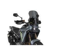 Puig 22322F Bulle Touring haut et aérodynamique en acrylique CN de 4 mm avec profil arrondi, zone supérieure plate et déflecteurs améliorant la protection, Fumé Foncé