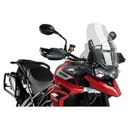 Puig 22330H Déflecteurs Supérieurs avec design aérodynamique, montage facile, profil arrondi et fabrication en polymère thermoplastique avec homologation TÜV pour une conduite sûre, Fumé