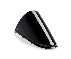 Puig 22333N Bulle R-Racer sportive aérodynamique haute performance fabriquée en PMMA de 3 mm avec design racing optimisé pour améliorer protection et stabilité, Noir