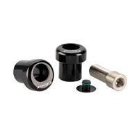 Puig 22340N Jeu de caches obturateurs de rétroviseur ; finition élégante ; installation facile ; protège le design d'origine sans modifier la structure, Noir