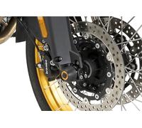 Puig 22368N Protection de fourche PHB19 usinée en nylon léger avec design Racing, protection intégrale de la suspension et du bras oscillant, Noir