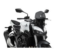 Puig 22382F New Generation Touring ; carénage aérodynamique pour naked ; fabriqué en PMMA haute résistance ; profil arrondi et homologation TÜV ; meilleure protection contre le vent, Fumé foncé