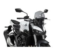 Puig 22382H Naked New Generation Touring touring et aérodynamique en acrylique de 3 mm avec prise d’air centrale qui améliore la protection et réduit les turbulences, Fumé