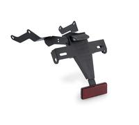 Puig 22391N Support de Plaque d’Immatriculation ; design sportif et fonctionnel ; structure en acier et polyamide ; inclut éclairage de plaque et catadioptre homologué, Noir