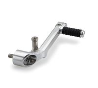 Puig 22396P Levier de Changement réglable en aluminium usiné avec finition anodisée et design sportif pour un contrôle précis et un confort supérieur, Argent