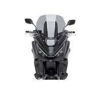 Puig 22402H Bulle Touring haut et aérodynamique en acrylique CN de 4 mm avec profil arrondi, zone supérieure plate et déflecteurs améliorant la protection, Fumé