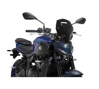 Puig 22413N New Generation Touring, écran sportif fabriqué en acrylique avec design aérodynamique inspiré des avions de chasse, supports métalliques et homologation TÜV, Noir