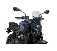 Puig 22413W New Generation Touring, écran sportif fabriqué en acrylique avec design aérodynamique inspiré des avions de chasse, supports métalliques et homologation TÜV, Transparent