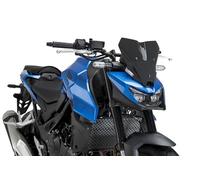 Puig 22423C New Generation Sport, bulle sportive fabriquée en méthacrylate de 3 mm avec design aérodynamique testé en soufflerie, supports métalliques et homologation TÜV, Aspect Carbone