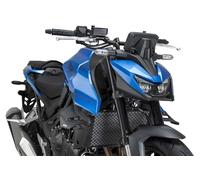 Puig 22426J Ailerons D12; ailerons latéraux avec design à double aile; meilleure stabilité et sécurité; fabrication en acrylique CN; montage simple et sans perçage, Noir Mat