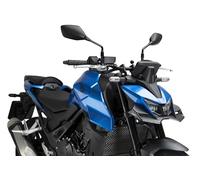 Puig 22427C Ailerons Avant Naked en ABS 3 mm design aérodynamique avec effet anti-wheelie, anti-shimmie et downforce pour plus de stabilité et de caractère sportif, Aspect Carbone.