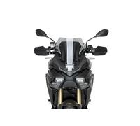 Puig 22455H Bulle Sport compacte et aérodynamique en Acrylique Haute résistance aux Chocs, avec Profil Arrondi et Design Sportif Qui améliore la Protection et la visibilité, Fumé