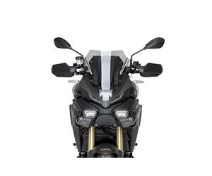 Puig 22455H Bulle Sport compacte et aérodynamique en Acrylique Haute résistance aux Chocs, avec Profil Arrondi et Design Sportif Qui améliore la Protection et la visibilité, Fumé