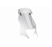 Puig 22516W Bulle Touring avec visière, Design aérodynamique, Fabrication en PMMA à Haute résistance, stabilité et visibilité en Conduite Adventure. Transparent