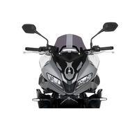 Puig 22522F Bulle Sport, fabriquée en acrylique haute résistance aux chocs avec design aérodynamique, bords arrondis, homologation TÜV et montage facile avec visserie d’origine, Fumé Foncé