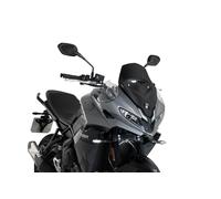 Puig 22522J Bulle Sport compacte et aérodynamique en acrylique haute résistance aux chocs, avec profil arrondi et design sportif qui améliore la protection et la visibilité, Noir Mat