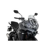 Puig 22522W Bulle Sport, fabriquée en acrylique haute résistance aux chocs avec design aérodynamique, bords arrondis, homologation TÜV et montage facile avec visserie d’origine, Transparent