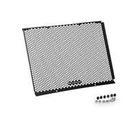 Puig 22528N Protection de radiateur en aluminium avec design hexagonal et gommes antivibrations pour une protection efficace du système de refroidissement du moteur, Noir