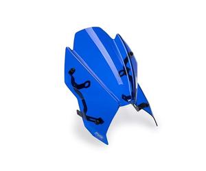 Puig 22560A New Generation Sport avec design aérodynamique, fabrication en méthacrylate de 3 mm, stabilité et style en conduite urbaine et haute performance. Bleu