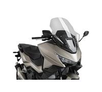 Puig 22582W V-Tech Line Touring avec design aérodynamique, méthacrylate de 4 mm, visibilité, stabilité et confort en conduite touring et urbaine. Transparent