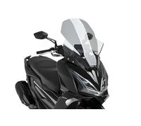 Puig 22697H Pare-brise V-Tech Line Touring aérodynamique en PMMA avec design angulaire pour une protection maximale contre le vent et un grand confort de conduite, Fumé