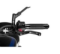 PUIG 230NR Levier d’embrayage 3.0. Short fixe noir avec sélecteur Rouge