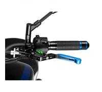 PUIG 24ANV Levier d’embrayage 3.0. Noir extensible bleu pliable avec sélecteur Vert