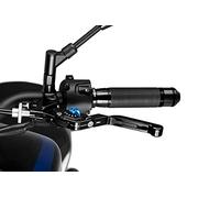 Motoplastic Levier d’embrayage PUIG 24NNA 3.0 noir extensible pliant avec sélecteur bleu