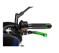PUIG 24VNT Levier d’embrayage 3.0. Noir extensible vert pliant avec sélecteur Orange