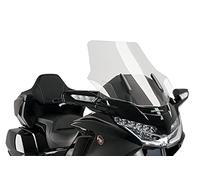 Puig 3160W Bulle Touring Haut et aérodynamique en Acrylique CN de 4 mm avec Profil Arrondi, Zone supérieure Plate et déflecteurs améliorant la Protection, Transparent