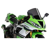 Puig 3629F Bulle R-Racer Sportive aérodynamique Haute Performance fabriquée en PMMA de 3 mm avec Design Racing optimisé pour améliorer Protection et stabilité, Fumé Foncé