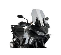 Puig 3640H Bulle Touring haut et aérodynamique en acrylique CN de 4 mm avec profil arrondi, zone supérieure plate et déflecteurs améliorant la protection, Fumé