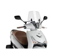 Puig 3685W Carenabrises Trafic et Urban bulle aérodynamique urbaine en polycarbonate de 3 mm avec profil arrondi et protection contre le vent pour la conduite quotidienne, Transparent