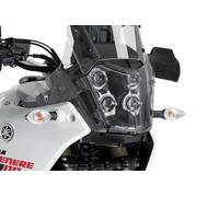 Puig 3733W Protection de phare en acrylique haute résistance avec design aérodynamique et canalisation de l’air pour protection et stabilité, Transparent