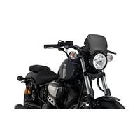 Puig 3813N Plaque Frontale en Aluminium Noir