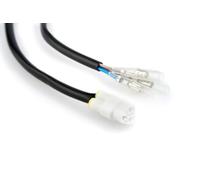 Puig 3849N Kit de câblage Plug&Play adaptateur pour installation sans coupure des éclairages de plaque et accessoires électriques, Noir