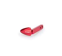 Puig 3878R Protections de Levier en Aluminium usiné CNC avec réglage Ajustable pour Une sécurité et Un contrôle Maximum en Conduite, Rouge