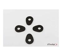 Puig 3956N Jeu de Supports de Fixation des Clignotants au Carénage solution pour couvrir les ouvertures et améliorer la finition des clignotants universels, Noir