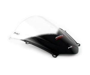 Puig 4356W Bulle Racing et aérodynamique en acrylique de 3 mm avec double hauteur qui améliore la protection du casque et la stabilité à haute vitesse, Transparent